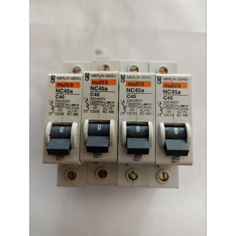 MCB merlin gerin NC45A 1phase 1p40A,45A