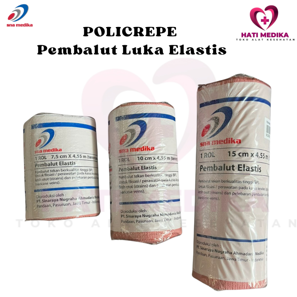 POLICREPE - Pembalut Luka Elastis Policrepe | Pembalut Patah Tulang dan Terkilir