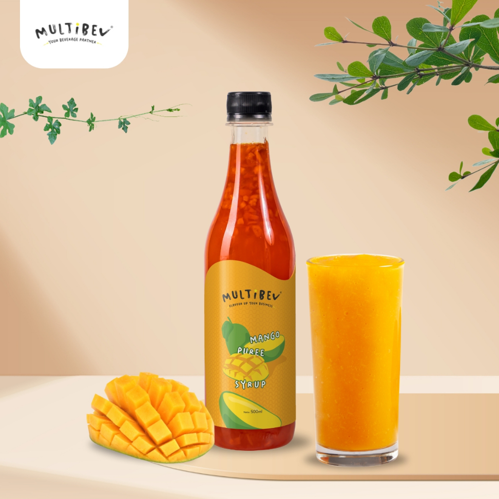 

Multibev - Syrup Manggo Puree 500ml - Sirup Minuman