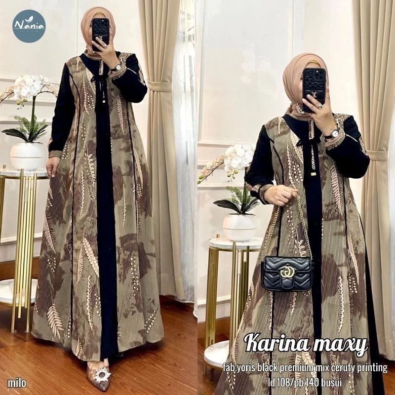 KARINA MAXY / KARINA DRESS / GAMIS KARINA / STANDART & JUMBO (LABEL MADANI) VIRAL