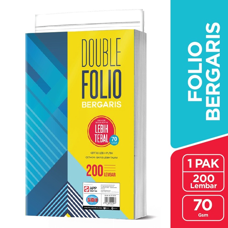

KODE I28T SiDU Double Folio Bergaris 2 lembar 7 GSM