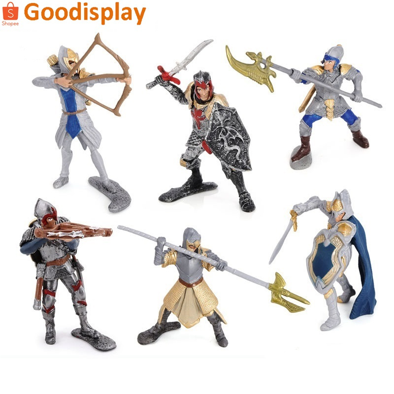 aneka mainan pajangan miniatur patung figure ksatria naga dragon knight