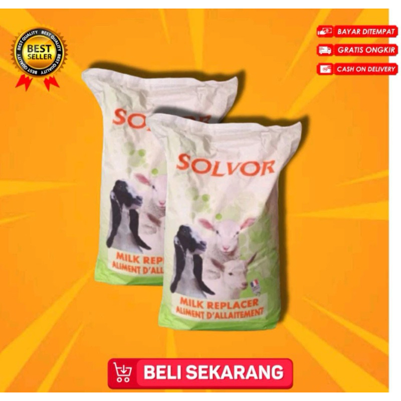 Susu Solvor 1Kg Susu Induk Pengganti Hewan Susu Sapi Susu Kambing Original 100%