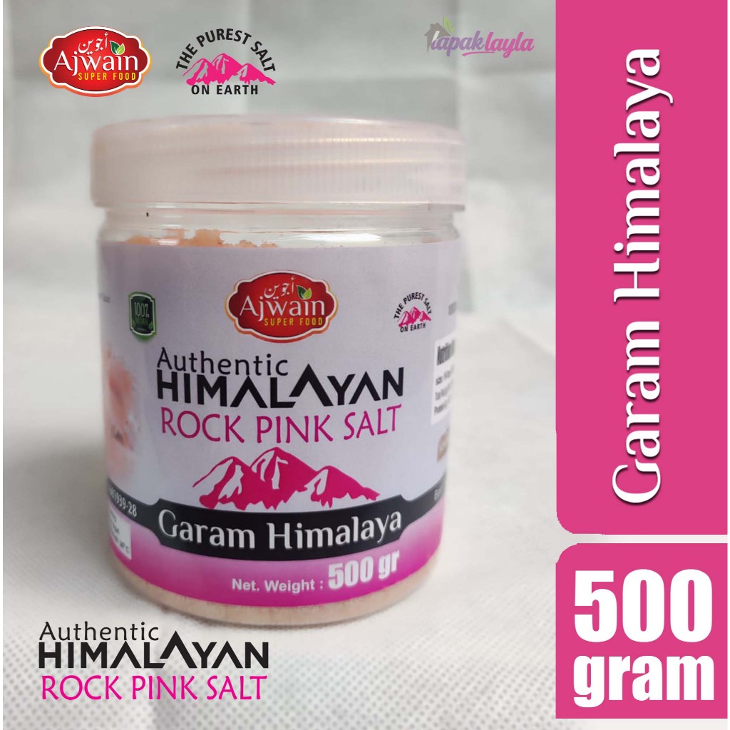 

Garam Himalaya Himalayan Rock Pink Salt Ajwain 500 gram