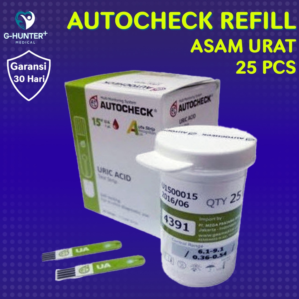Refill Strip Autocheck Asam Urat / Autocheck Asam Urat / Stick Asam Urat Autocheck / Cek Asam Urat /