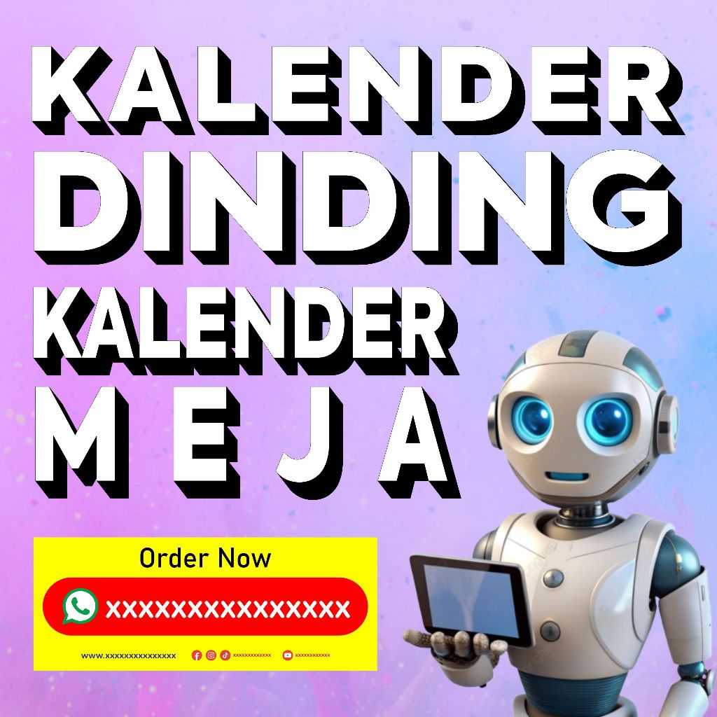 

Kalender Dinding / Kalender Meja / Kalender Spiral / Kalender Kaleng Promo 2025