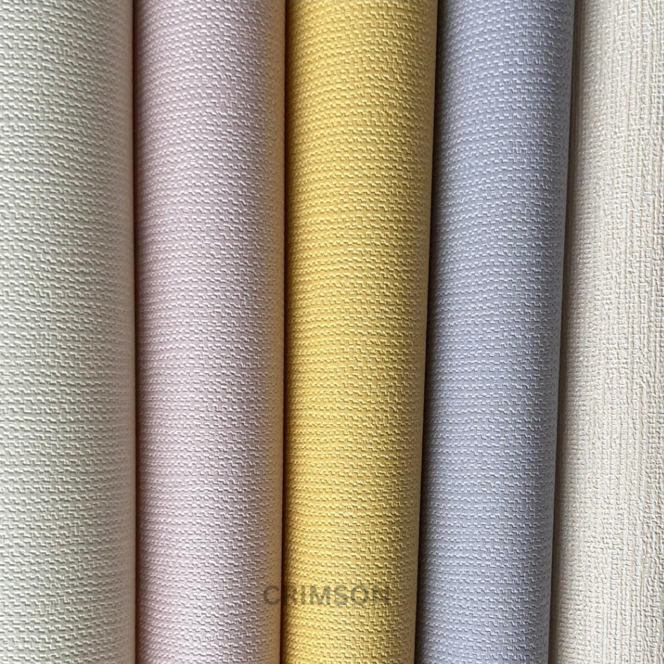 WALLPAPER DINDING POLOS VINYL BERTEKSTUR TIMBUL