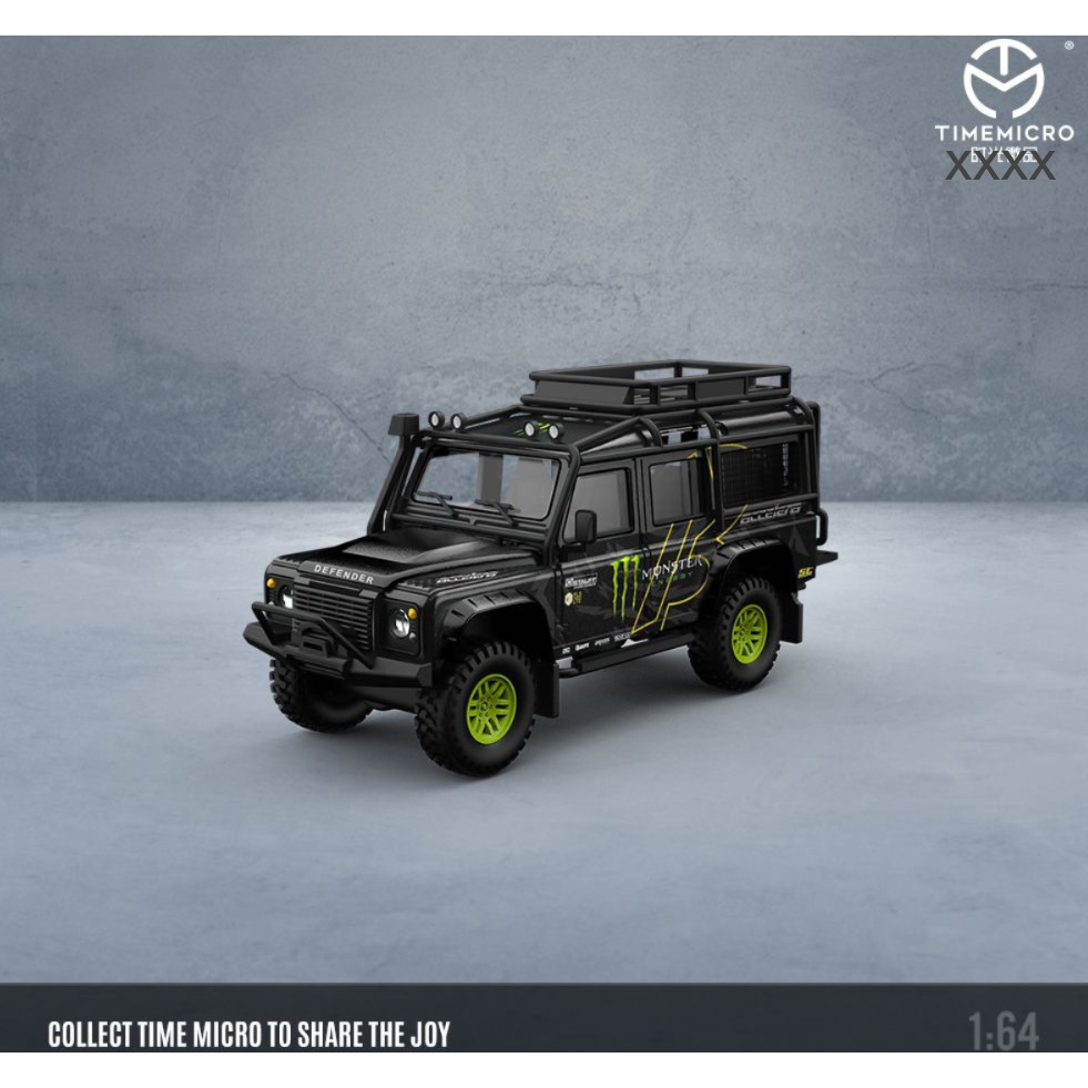 TM646103 - Time Micro 1/64 Land Rover Defender - Monster Energy