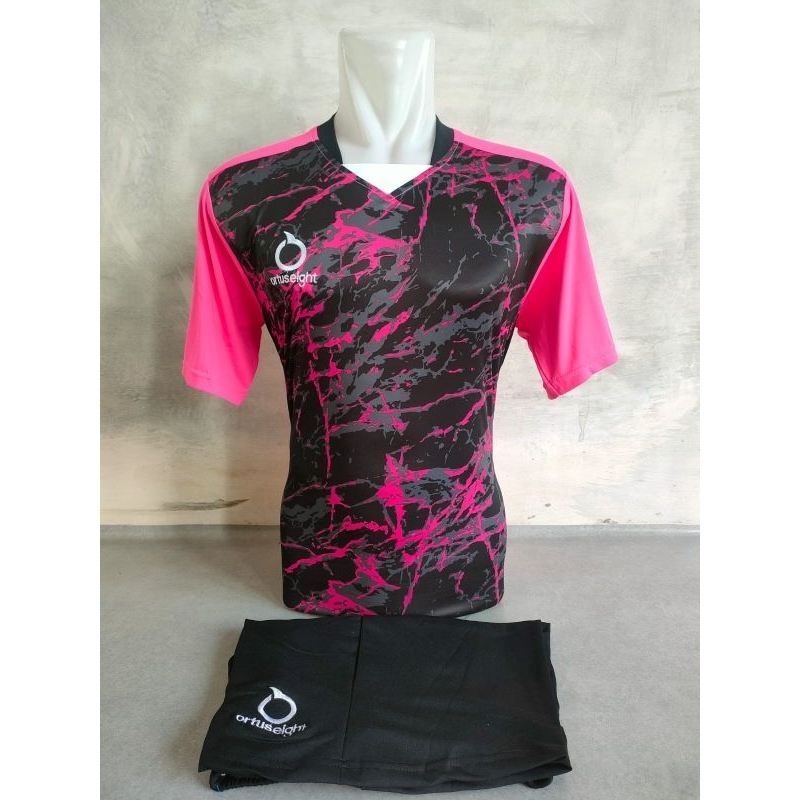 Jersey Setelan Futsal navy abu list bublepink Mills
