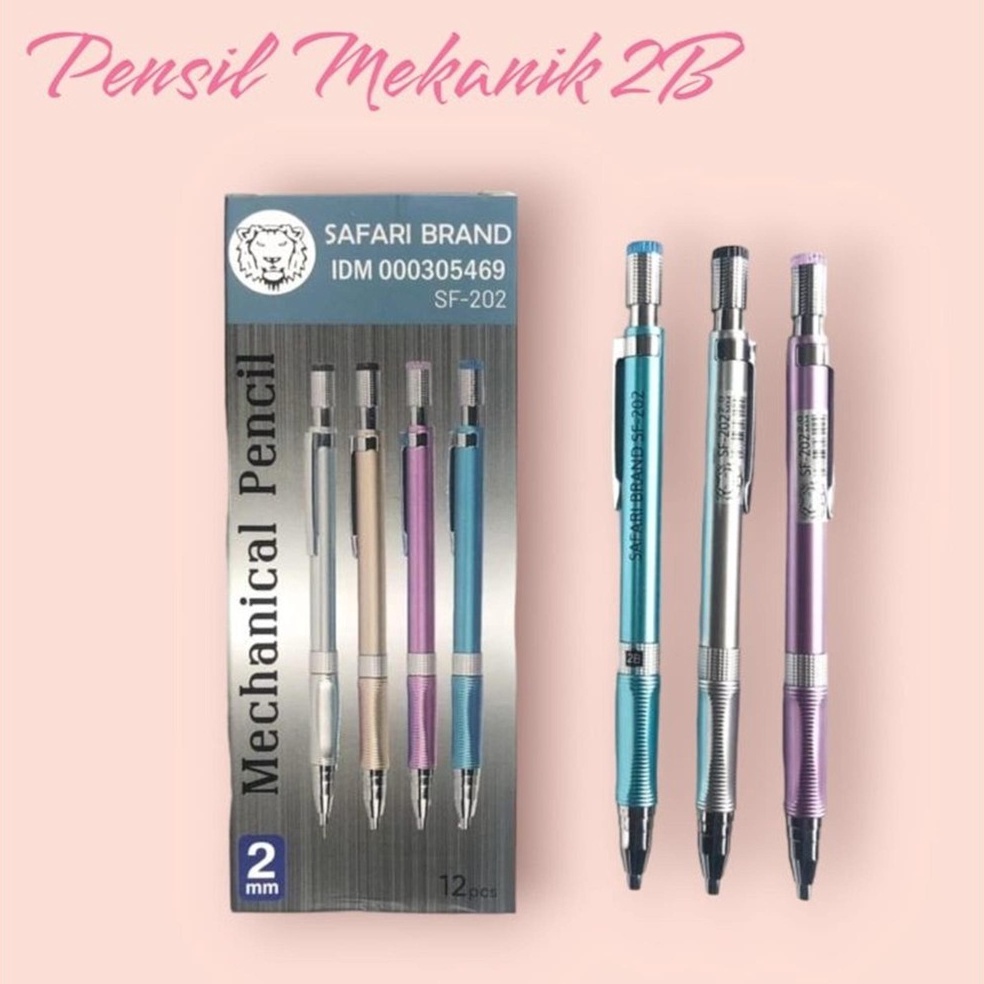 

KODE X3P SF22LUSIN Pensil Mekanik Mechanical Pencil Graphite Lead Automatic 2B isi 2 mm