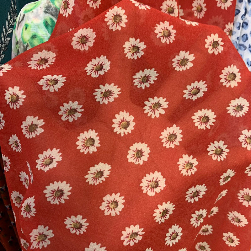 kain sifon motif - kain chiffon korea - kain sifon - kain kebaya sifon - kain dress sifon - kain gam