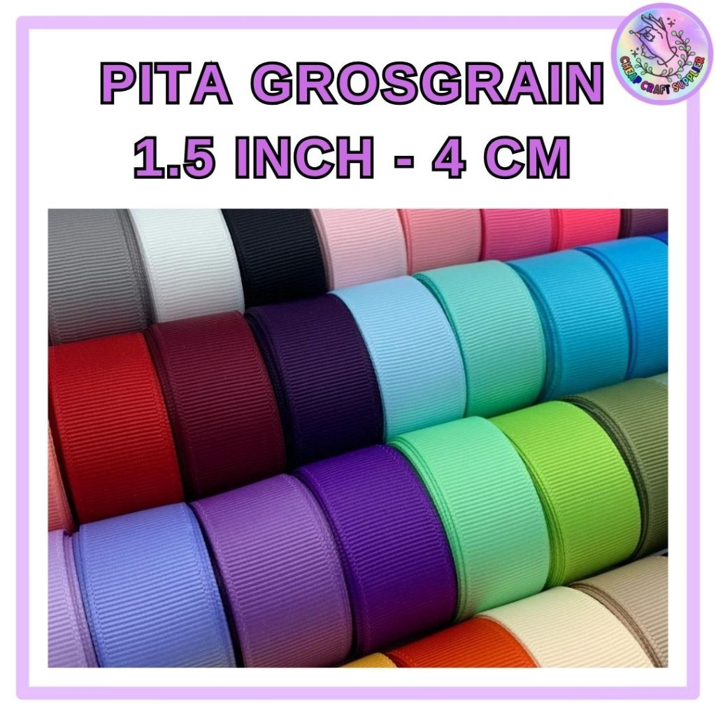 

pita grossgrain 1,5 inch / 4cm per roll 20 yard / 18,5 m grosgrain