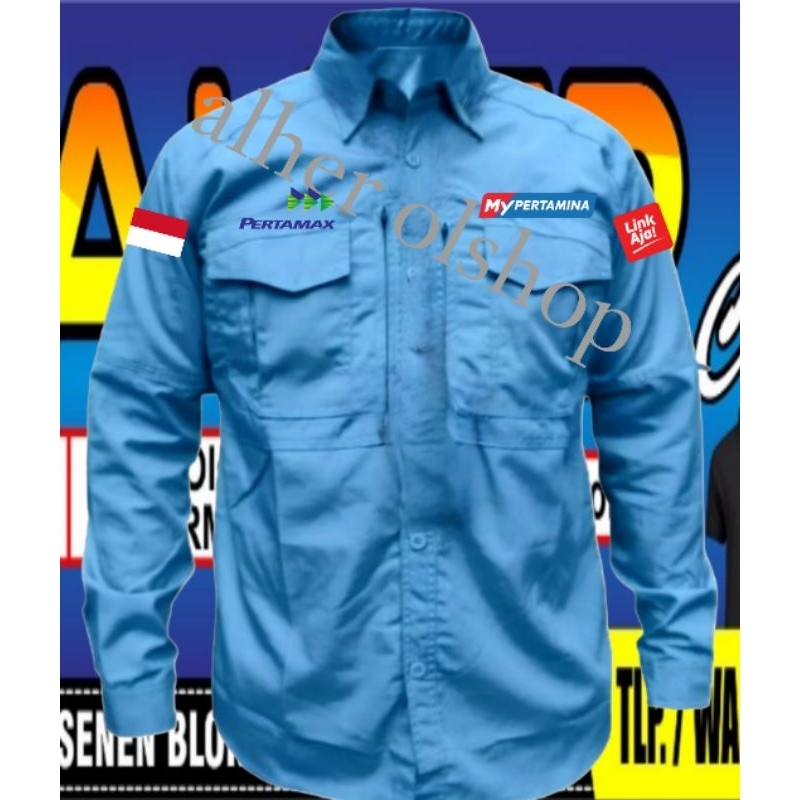 kemeja tactical Pertamax baju tactical Pertamax kemeja Pertamax  baju Pertamax seragam Pertamax Pdh 