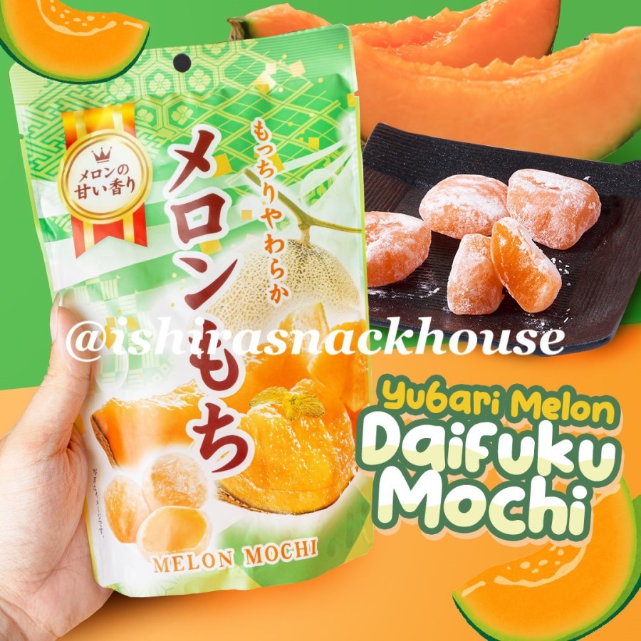Japan Yubari Melon Daifuku Mochi/ Mochi Jepang rasa melon