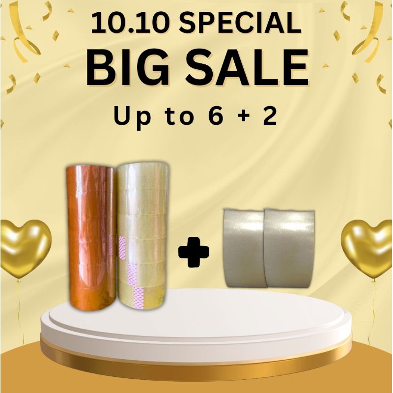 

SPESIAL 10.10 BIG SALE LAKBAN1 SLOP/ROLL ISI 6 + FREE 2 PCS LAKBAN OPP BENING DAN COKLAT 48MM x 90 M ISOLASI BENING DAN COKLAT PROMO!!!!