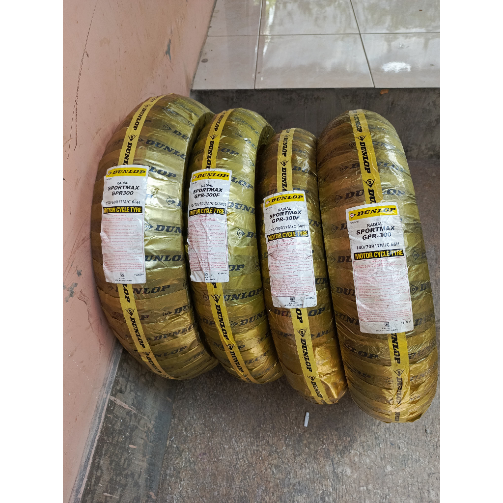 Ban Motor Dunlop Sportmax GPR300 Ring 17 Ukur 110/70, 120/70, 140/70, 150/60 dan 160/60