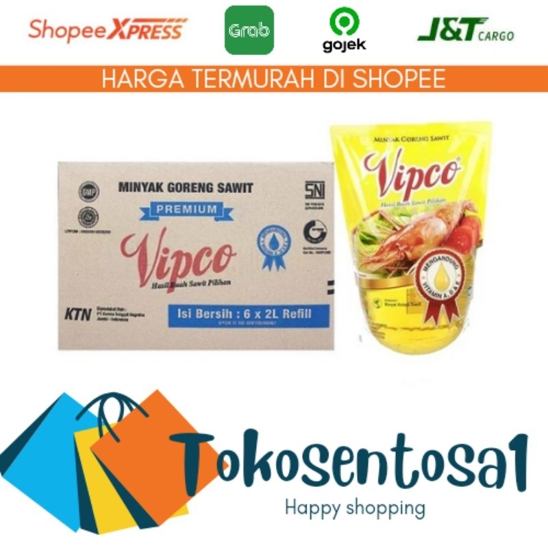 

MINYAK GORENG VIPCO/GRANDCO 2 LITER / 1 DUS