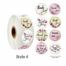 

Label Stiker Kemasan Packaging / Stiker Roll Isi 100 Pcs
