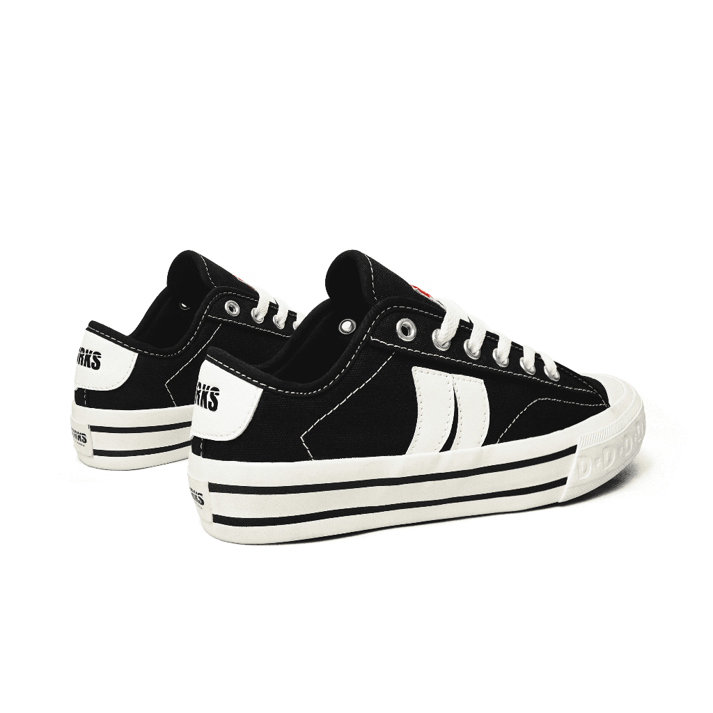 garansi dorks - metro low black sepatu sneakers casual pria wanita