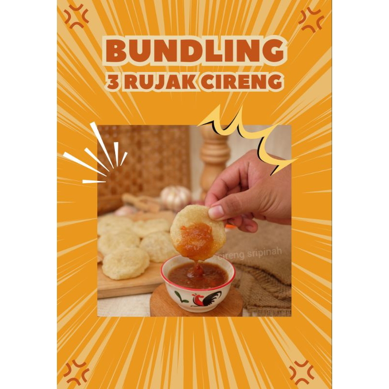 

Bundling 3Rujak Cireng/Cireng Krispi Bumbu Rujak/Rujak Cireng/Cireng Isi/Cireng Enak/Cireng Sripinah