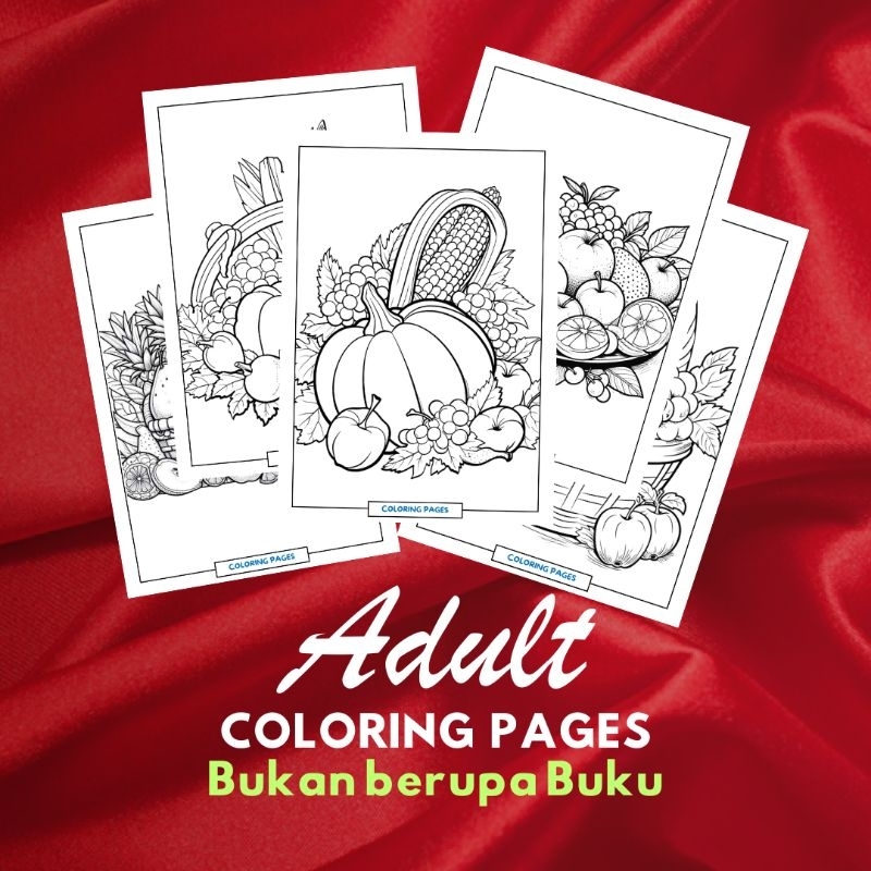 

DW02 Kertas Mewarnai Dewasa - Desain Indah Penghilang Stres & Relaksasi, Terapi Warna Anti Stres