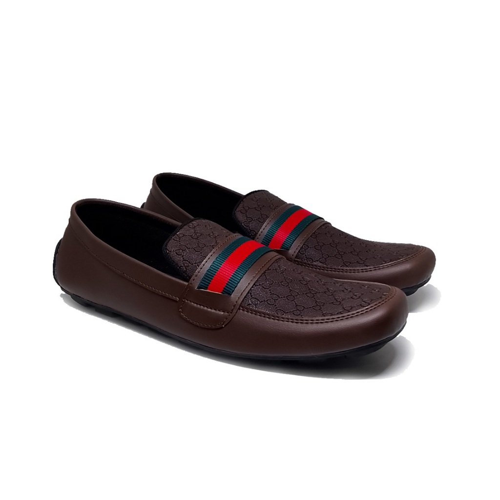 BIG SIZE - Sepatu Pria Formal Santai Ukuran Jumbo / Loafers Casual Cowok Warna Coklat
