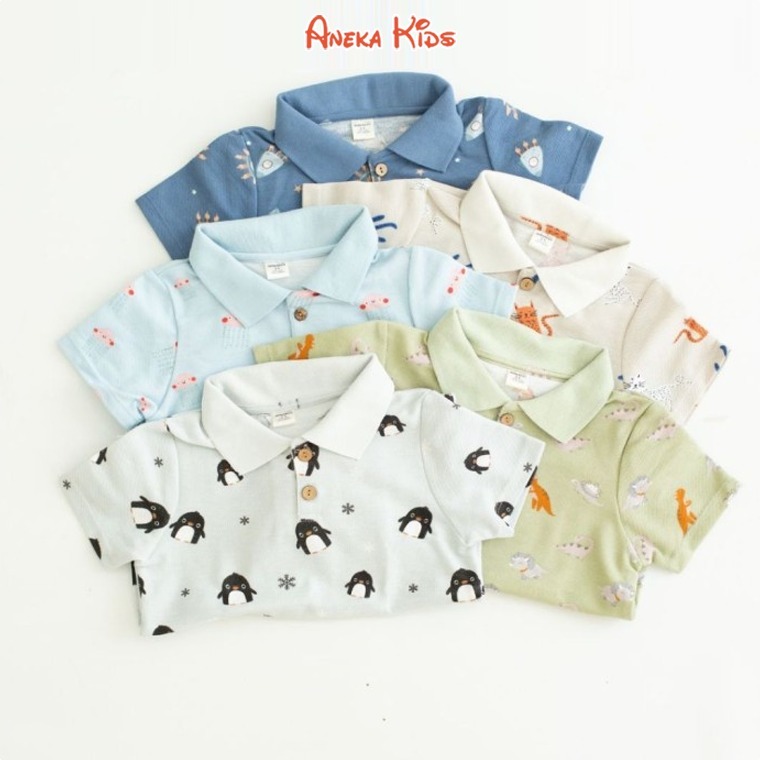 Ardenleon Polo Shirt Print - Polo Anak Motif