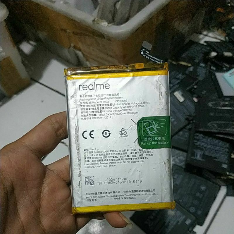 BATERAI BEKAS REALME C17 BLP803