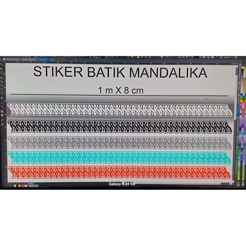 

stiker. sticker. batik mandalika