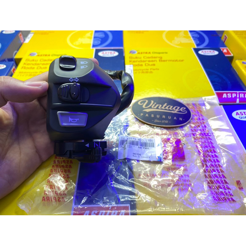 Saklar Holder Kiri Sein Klakson Cuk Dim YH-H3973-MIO-1700 Mio 2006 Sporty Smile Mio Soul Lama Origin