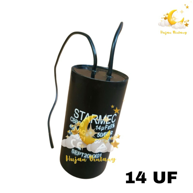 KAPASITOR MESIN CUCI 1 TABUNG CBB60 14UF POLYTRON / KAPASITOR MESIN CUCI MERK POLYTRON 1 TABUNG CBB6