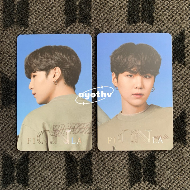 [OFFICIAL] PHOTOCARD PC SUGA / YOONGI FILA SET (DAY & NIGHT VER)