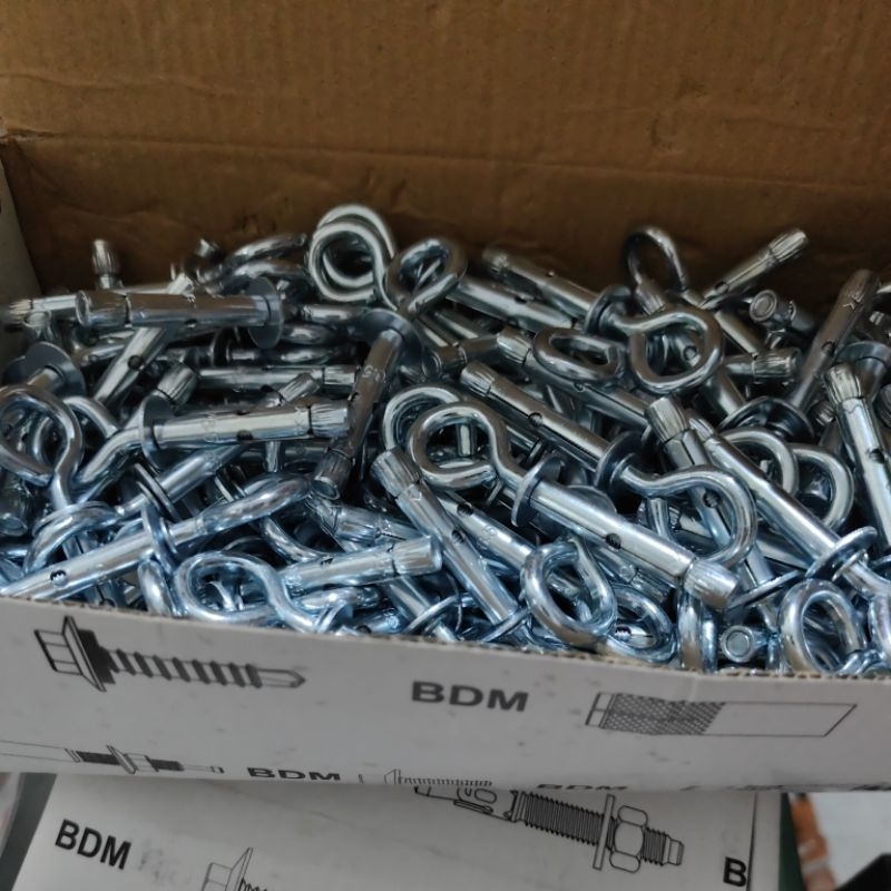 eye dynabolt m6x40 mm Kualitas Bagus baut tanam mata M6 x 40 gantung tertutup eye bolt m5x6x40/ eye 