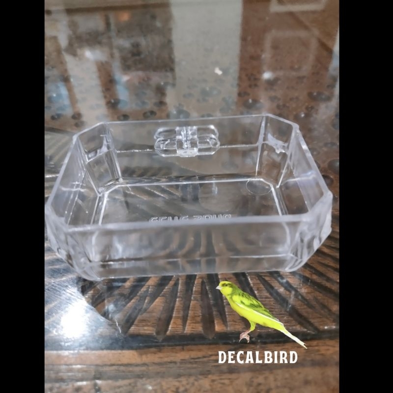 Cepuk Mandi Elite Song Segi 8 Bening Untuk Burung Kecil  Kenari Sogon Pleci Kolibri Dll