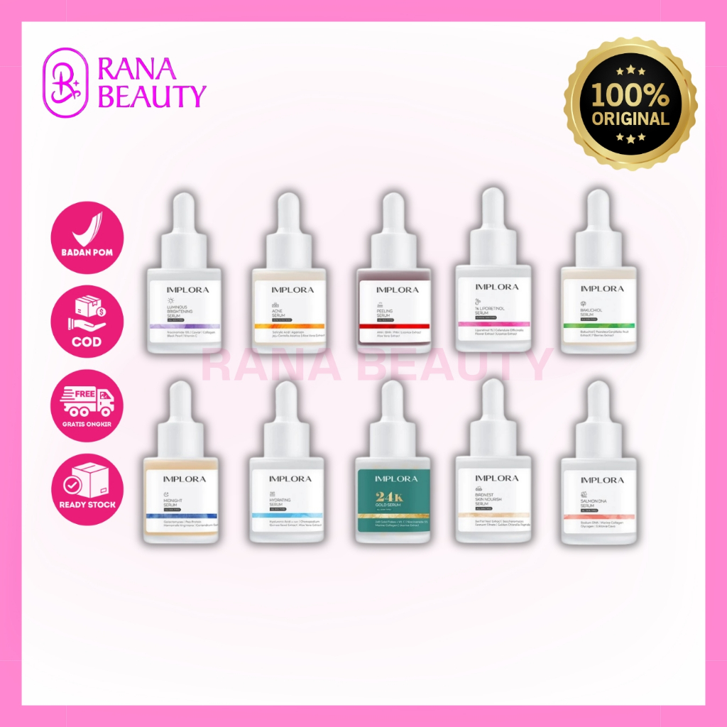 Implora Serum / Implora Face Serum luminious Bright Serum / Implora luminious Bright Serum 20 ML