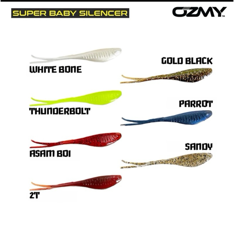 SOFT LURE SUPER BABY OZMY SP SILENCER 8CM
