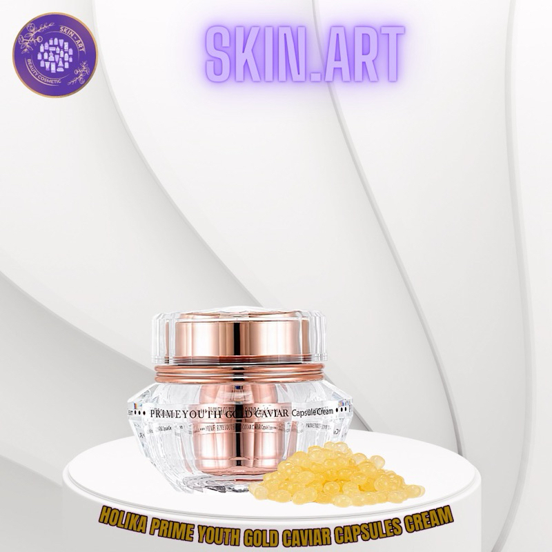 Korea Viral Cream - Holika Holika Prime Youth Gold Caviar Capsule Cream elastisitas, kekeringan, kus