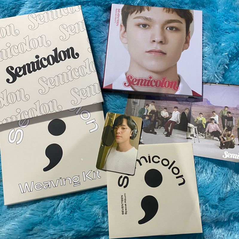 Album Semicolon seventeen cover vernon photocard mingyu