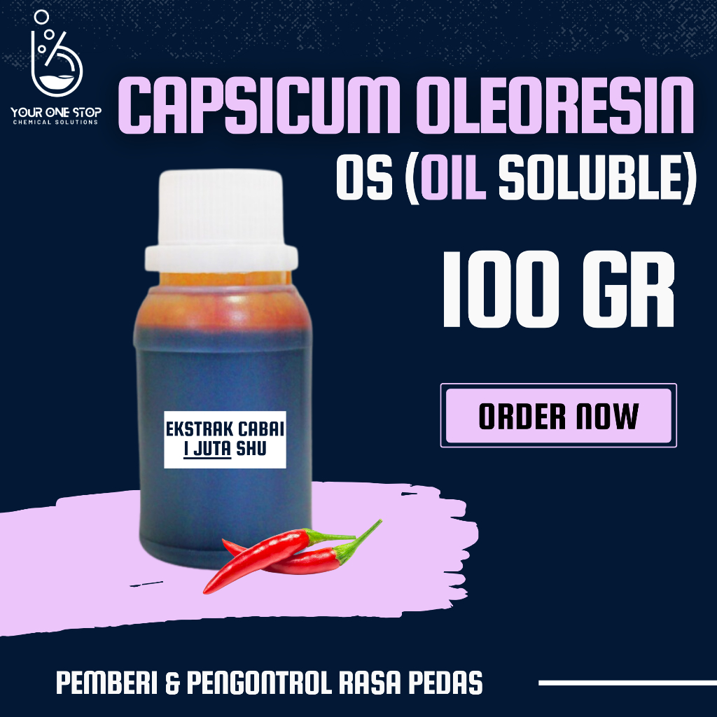 

Capsicum Oleoresin 1 Juta SHU OIL Soluble OS / Ekstrak Cabai / Chilli Extract