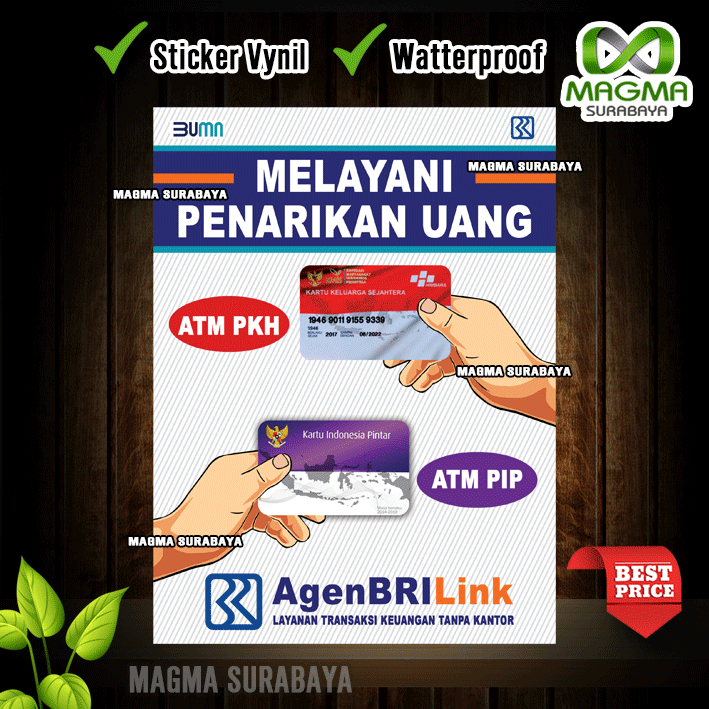 

Stiker Hiasan Counter Agen BRI Link
