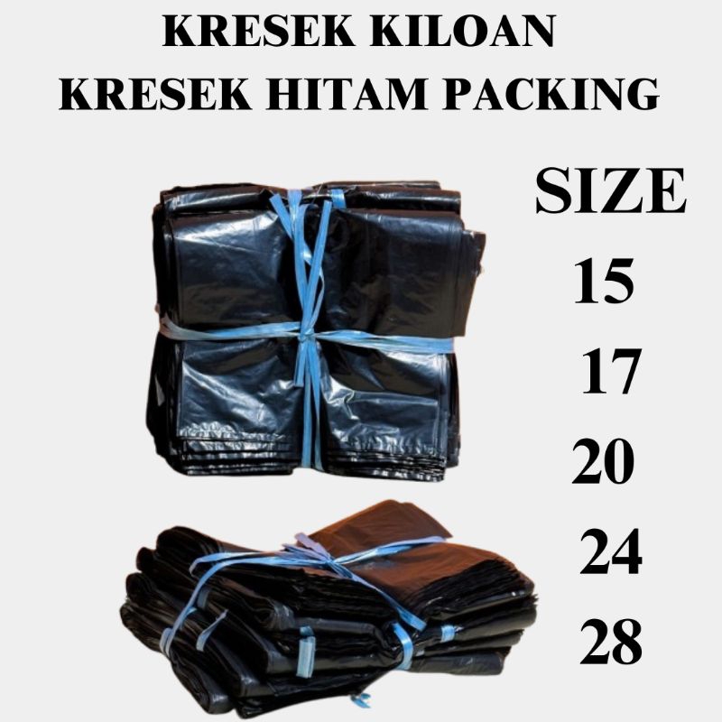 plastik Kiloan, kresek hitam packing, bungkus