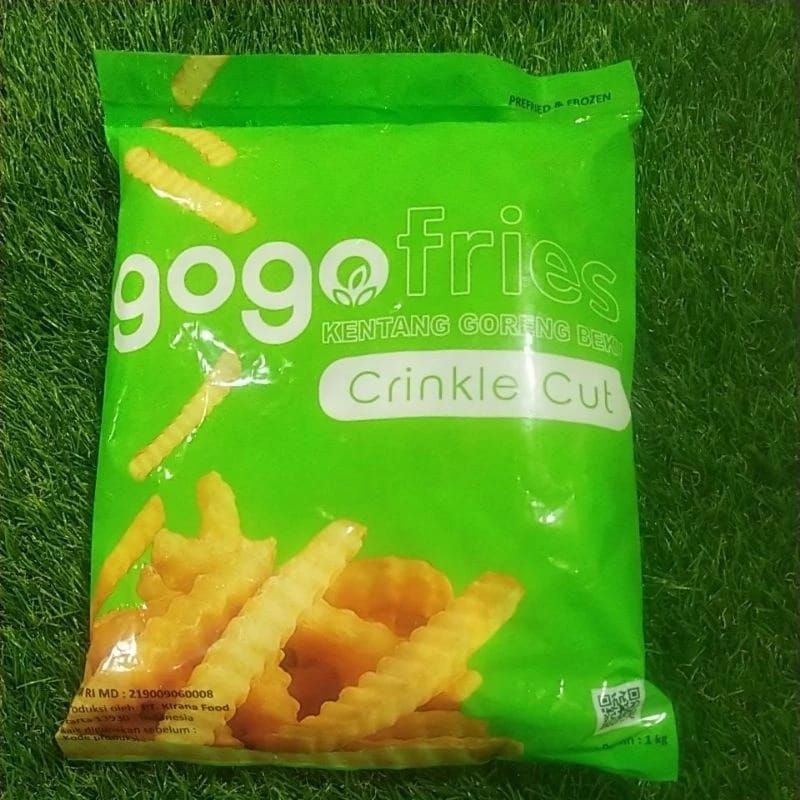 

kentang goreng Gogo crinkle cut 1kg