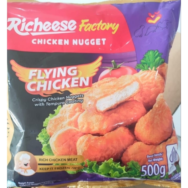 

Richeese factory nugget flying chicken 500 gr