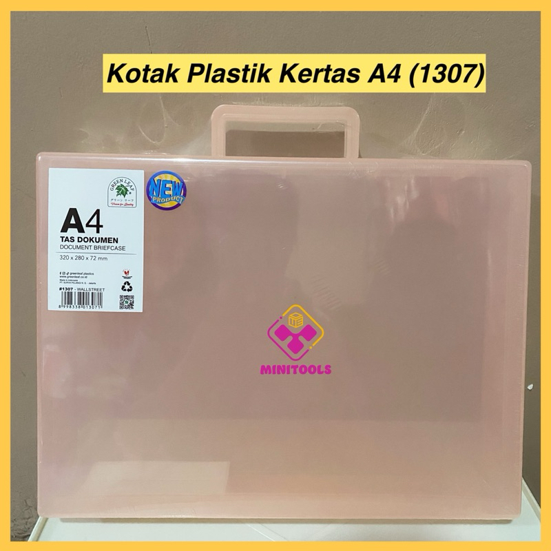 

Kotak Dokumen A4 Warna / Kotak Plastik untuk Kertas A4 Green Leaf 1307