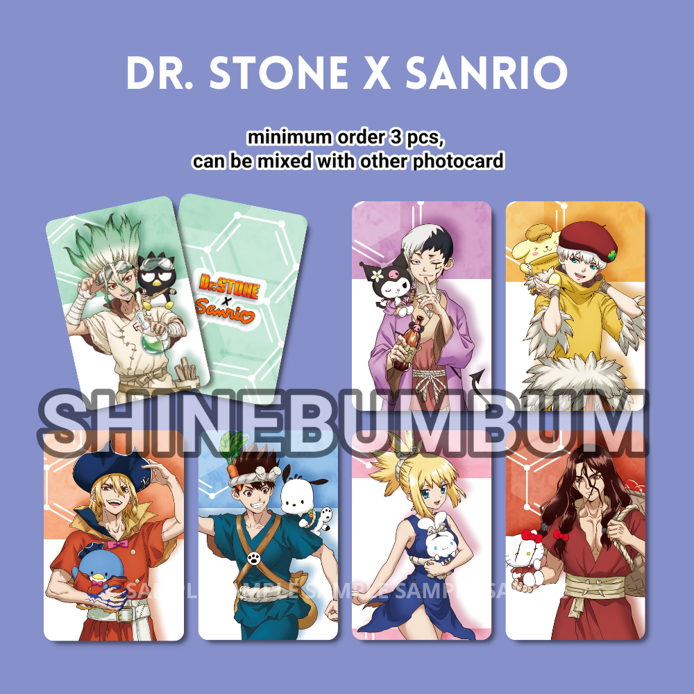 Photocard Anime Dr. Stone X Sanrio [SHINEBUMBUM]
