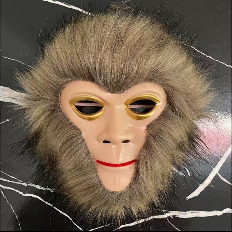 topeng black myth wugong topeng monyet bulu kera sakti monkey king cosplay mask sungokong sun gokong
