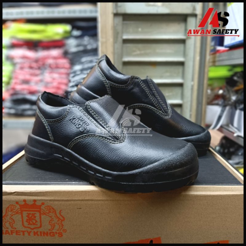 SEPATU SAFETY KINGS KWD 807X Original / Sepatu Kerja Safety Pria Kulit Asli Ujung Besi