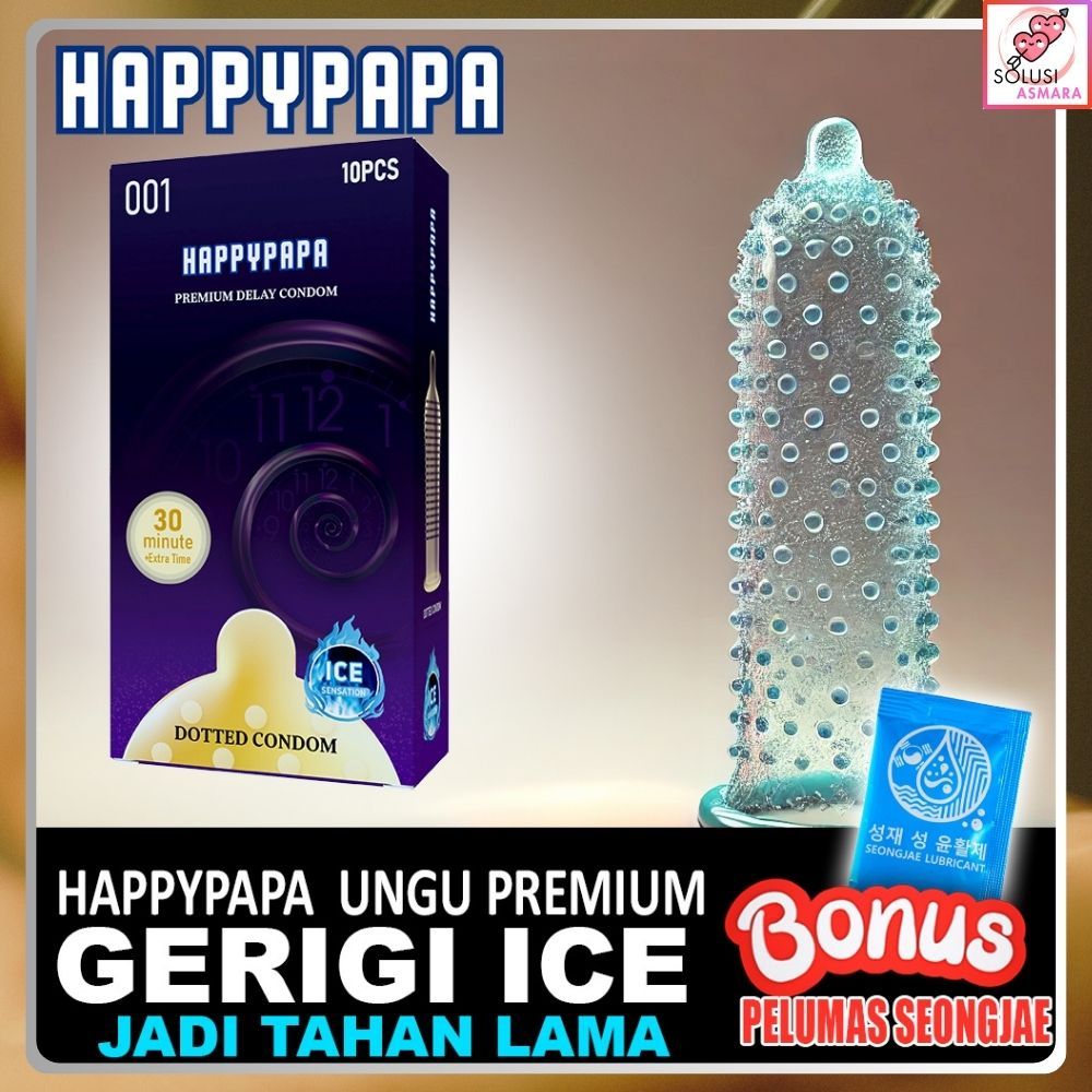 TERLARIS PREMIUM Kondom Gerigi ES 001 - Sensasi Es Tahan Lama Maximal - Best Condom - COD Privasi
