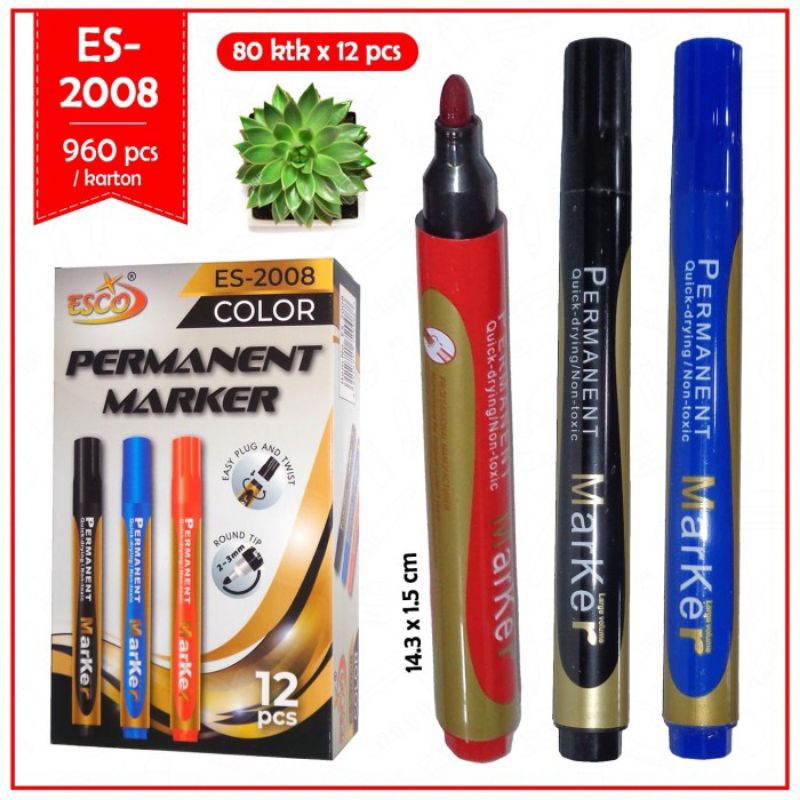 *Spidol permanen marker ESCO