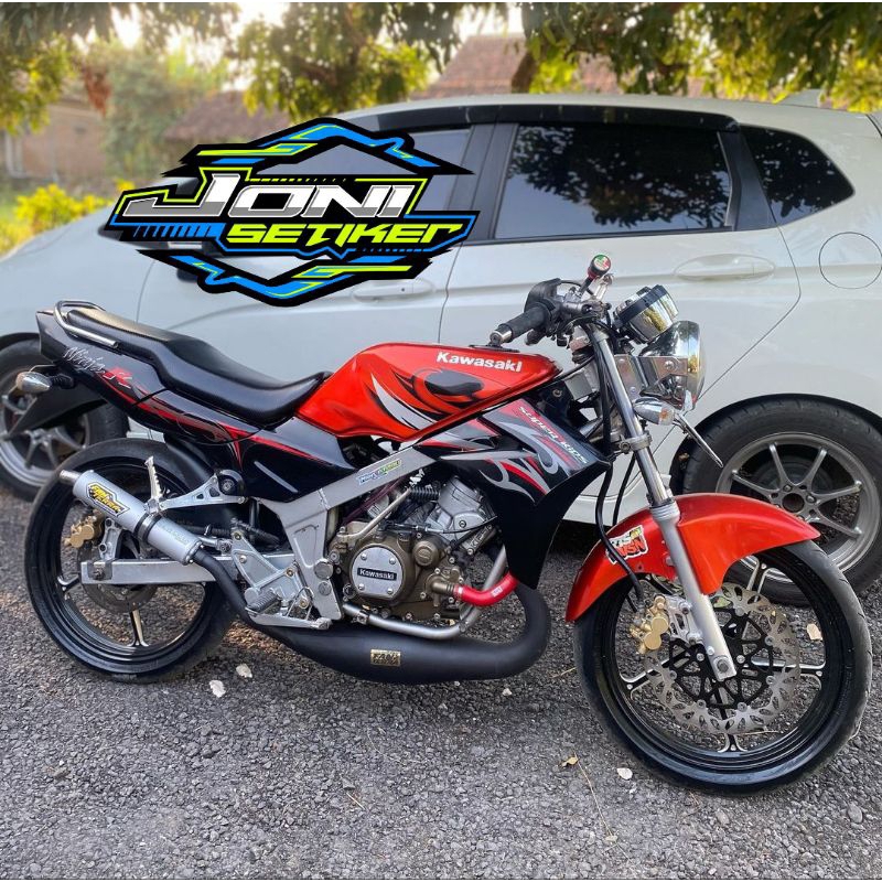 STIKER STRIPING ORI KAWASAKI NINJA R 2012 MERAH STIKER NINJA R MERAH 2012 ORI